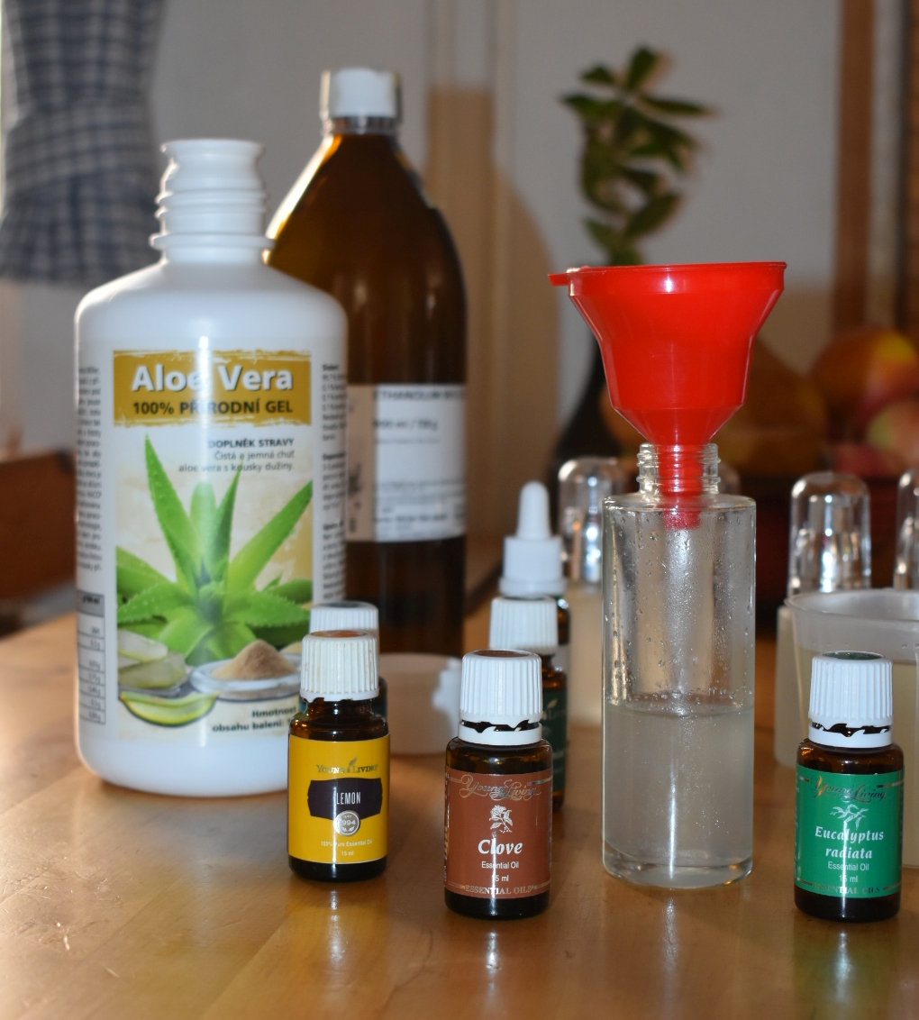 Antibakteriální gel na ruce s aloe vera